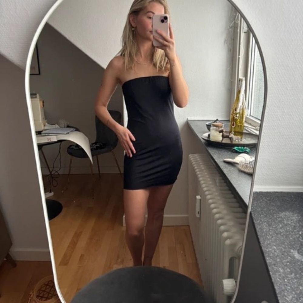 Mango black mini dress